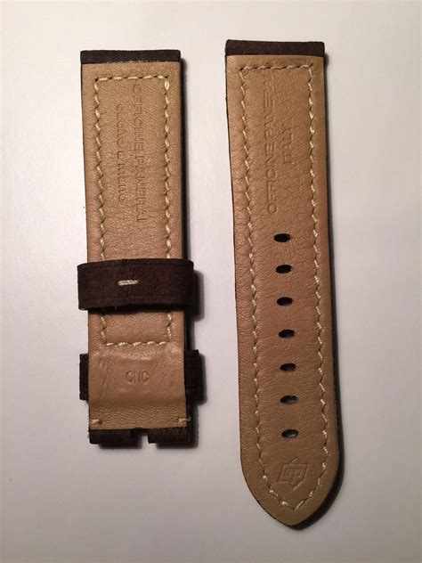 panerai black or brown strap|Panerai strap size chart.